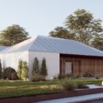 Projekt Stodoła z Patio Wjazd