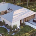 Projekt Stodoła z Patio aksonometria