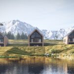 Stodola L Compact Holiday - elewacje tył, jezioro