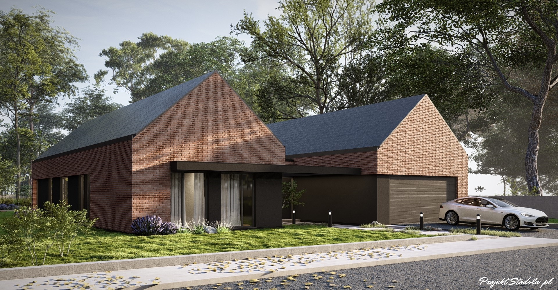 3_Projekt Stodoła Podwójna plus_ front