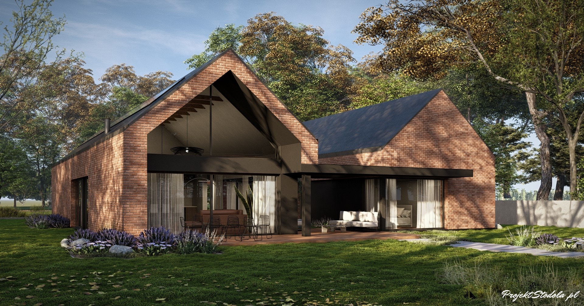 6_Projekt Stodoła Podwójna plus_ tył