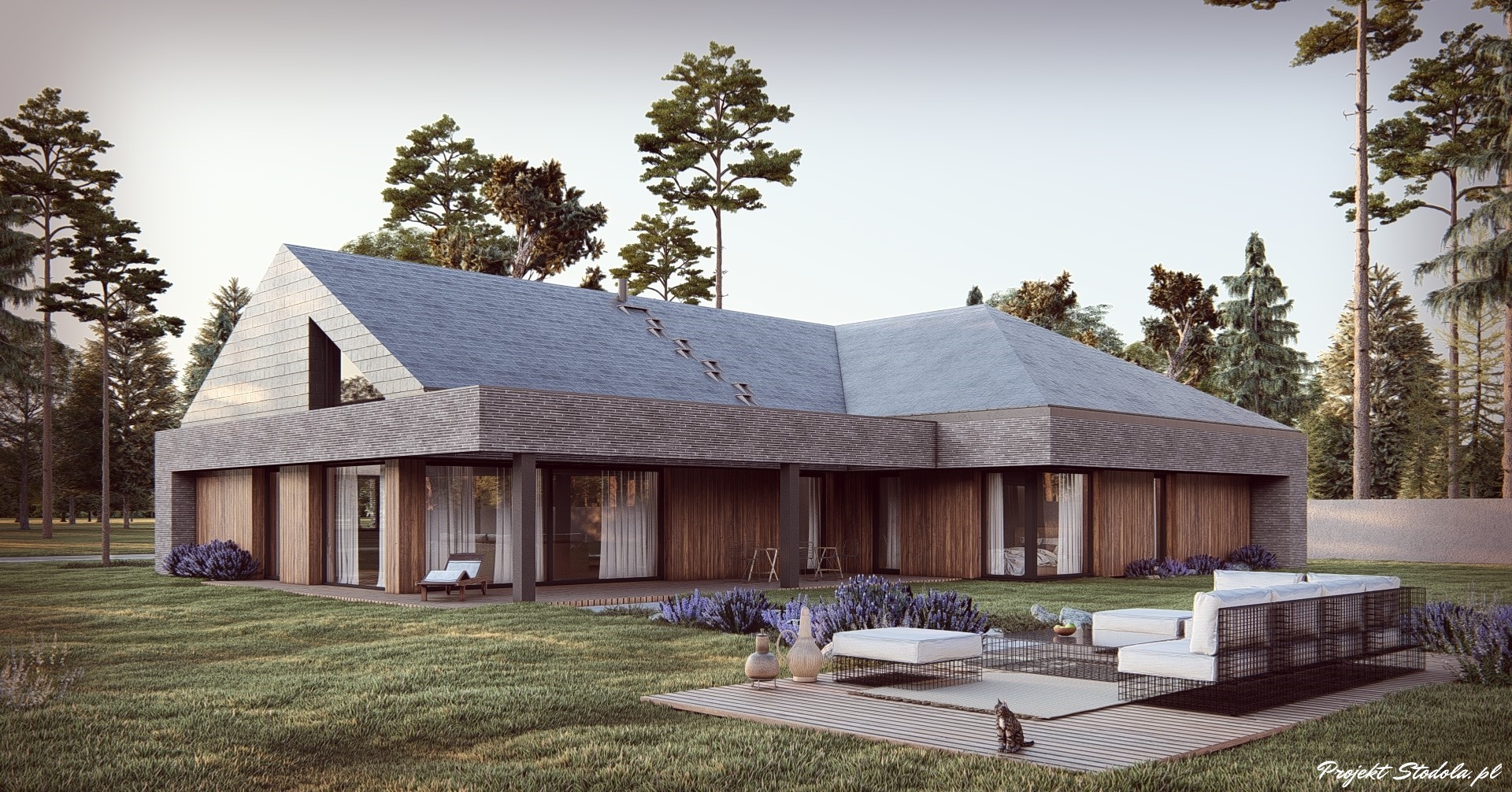 Stodoła S+ Superb widok ogród