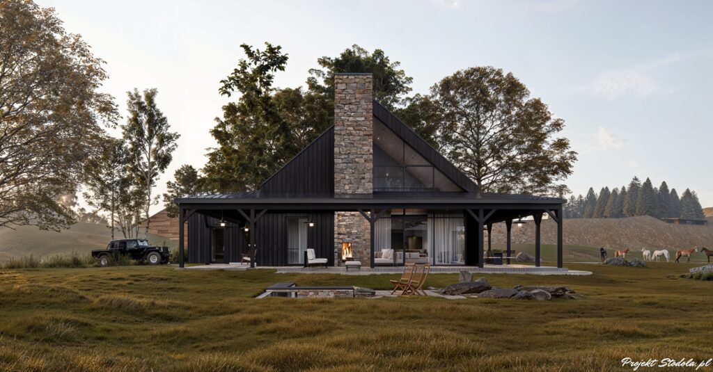 Projekt Stodoła Modern Farmhouse