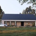 Projekt Stodoła S Solo Elewacja frontowa wersja podstawowa