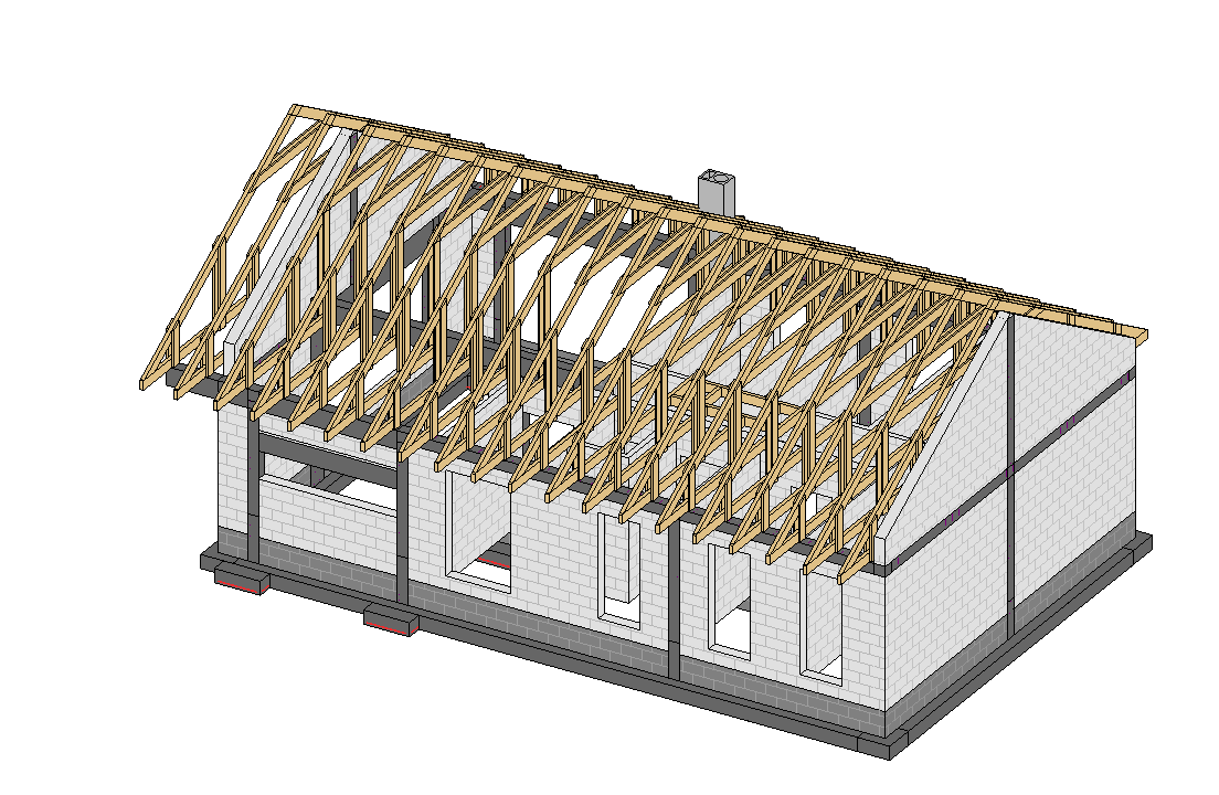 Projekt Stodoła S Solo Konstrukcja 3d 2