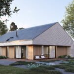 Projekt Stodoła S Solo Perspektywa ogrodowa wersja podstawowa