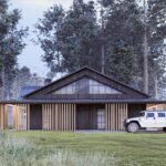 Projekt Stodoła FarmHouse elewacja boczna