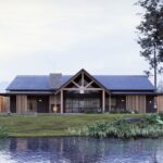 Projekt Stodoła FarmHouse elewacja ogrodowa