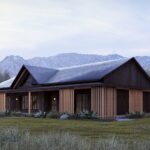 Projekt Stodoła FarmHouse widok front bok