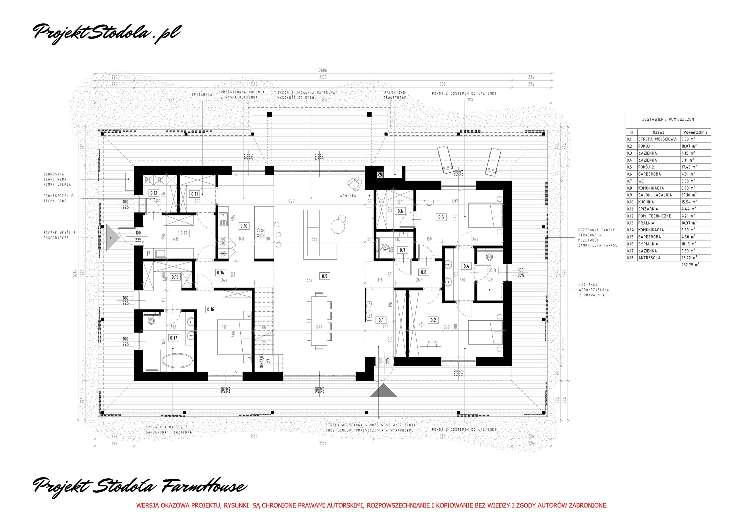 Stodoła Farmhouse rzut parteru1