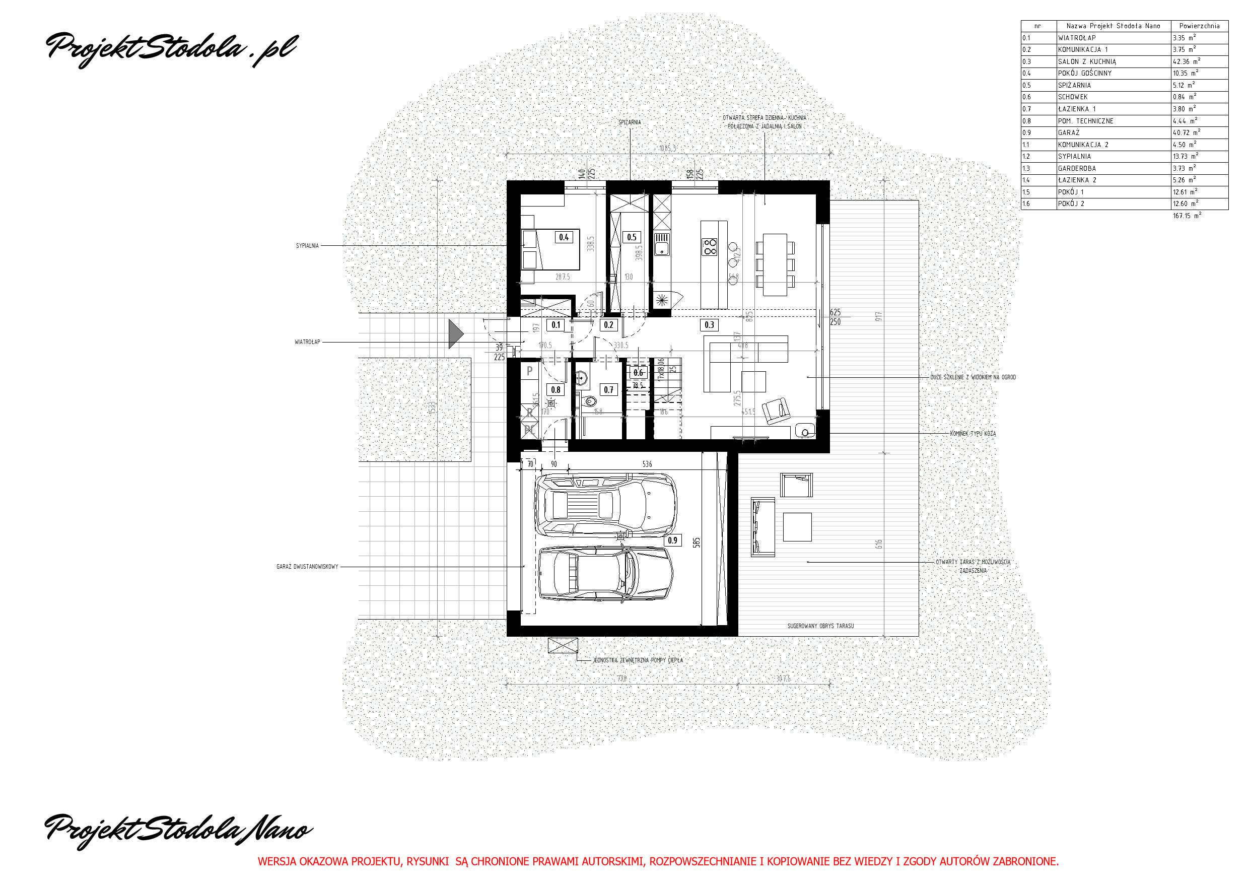 PROJEKT STODOŁA NANO podstawa_rzut parteru