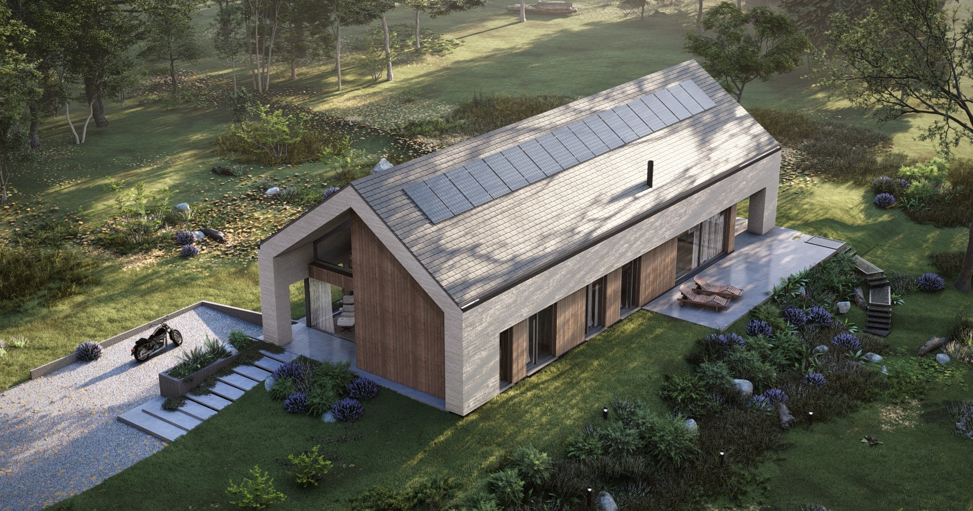 PROJEKT STODOŁA SOLO BIS FRONT AKSONOMETRIA wersja podstawowa