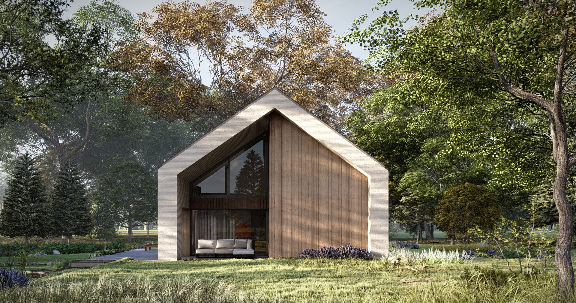 PROJEKT STODOŁA SOLO BIS FRONT ELEWACJA OGRODOWA wersja podstawowa