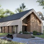 PROJEKT STODOŁA SOLO BIS FRONT PERSPEKTYWA FRONTOWA wersja podstawowa