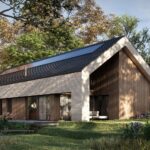 PROJEKT STODOŁA SOLO BIS FRONT PERSPEKTYWA OGRODOWA wersja podstawowa