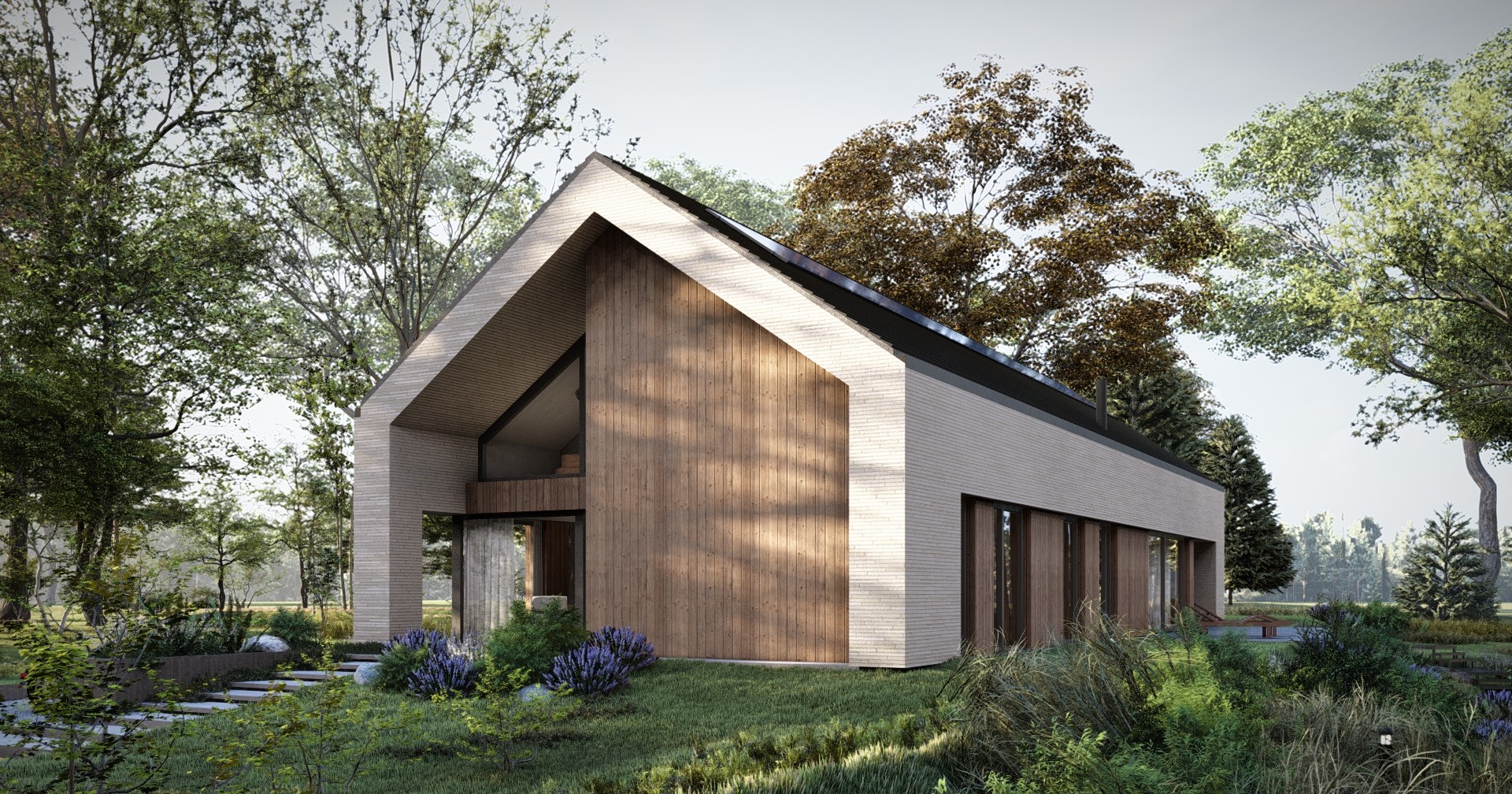 PROJEKT STODOŁA SOLO BIS FRONT ZADASZONY TARAS wersja podstawowa