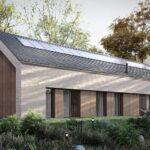 PROJEKT STODOŁA SOLO BIS FRONTPERSPKTYWA Z OGRODU wersja podstawowa