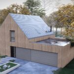 Projekt Stodoła Nano aksonometria