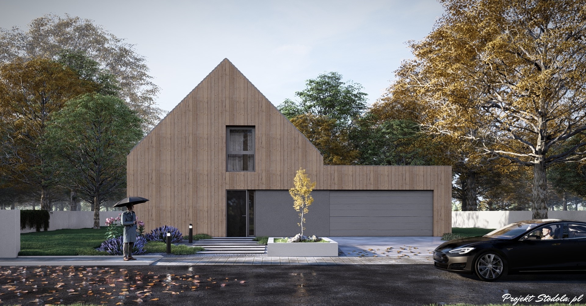 Projekt Stodoła Nano elewacja frontowa