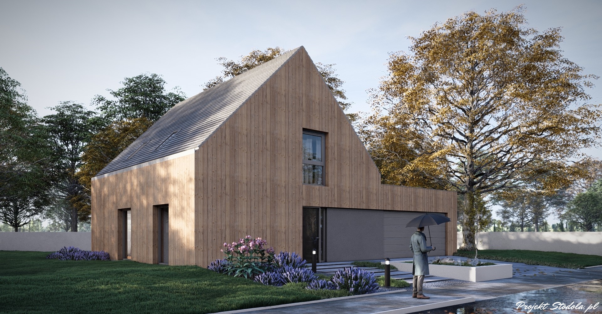 Projekt Stodoła Nano podjazd