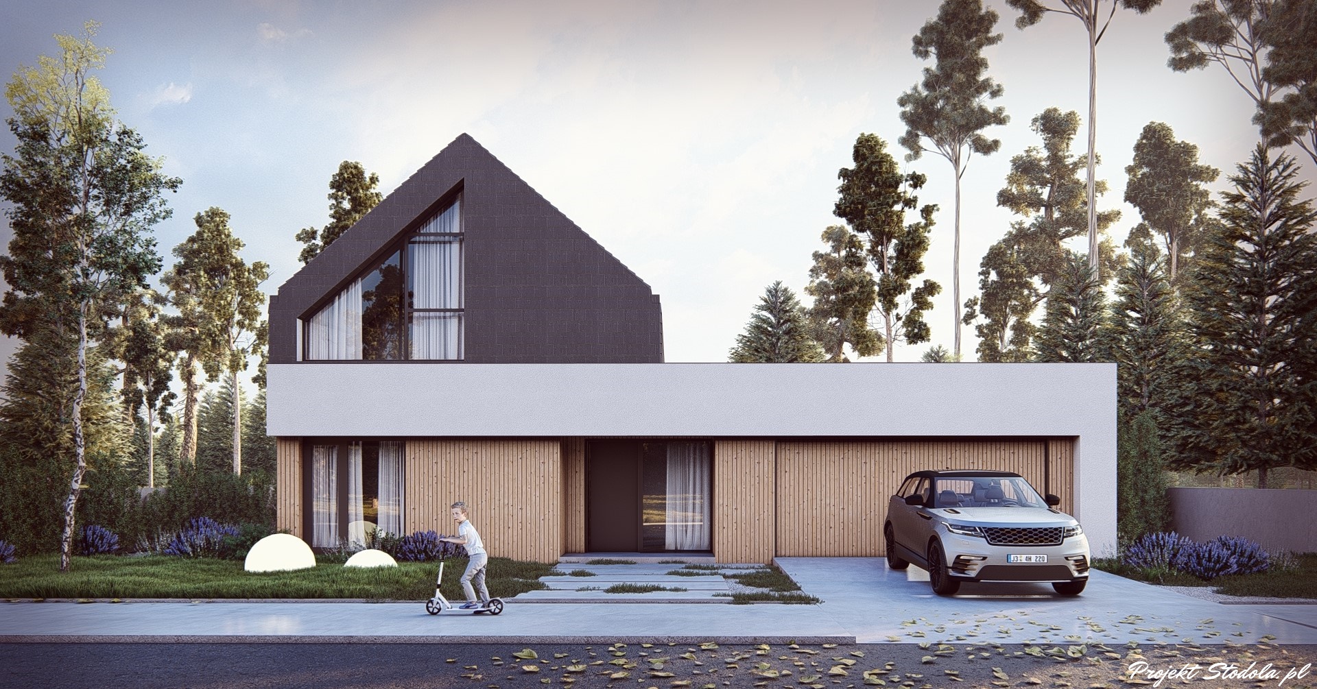 Projekt Stodoła Comfort + Elewacja Frontowa