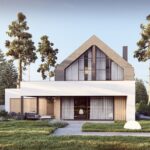 Projekt Stodoła Comfort + Elewacja ogrodowa