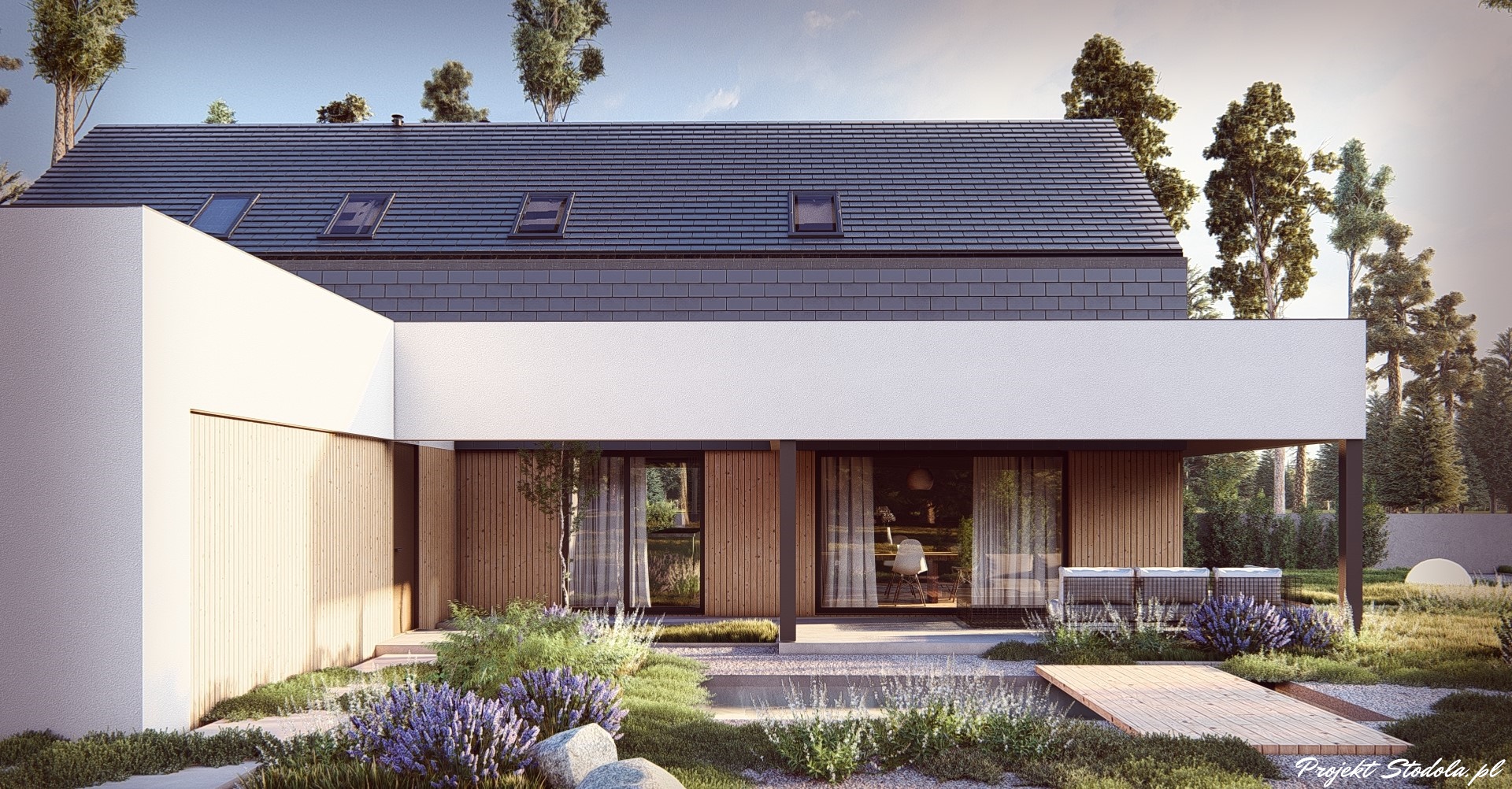 Projekt Stodoła Comfort + Taras