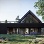 Projekt Stodoła XL Minus Elewacja ogrodowa