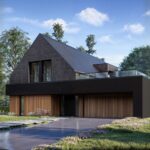 Projekt Stodoła XL Minus Perspektywa frontowa