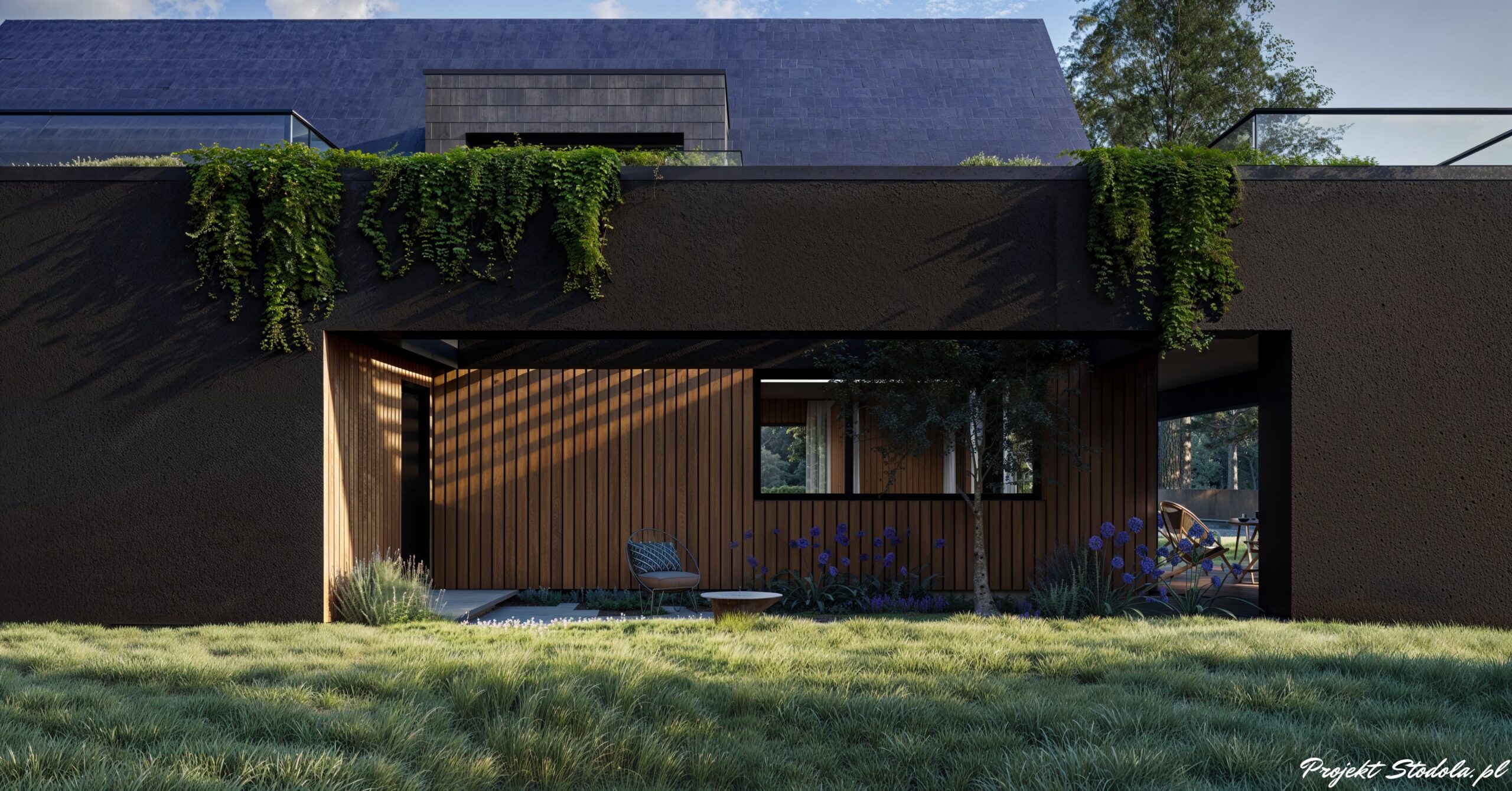 Projekt Stodoła XL Minus pergola